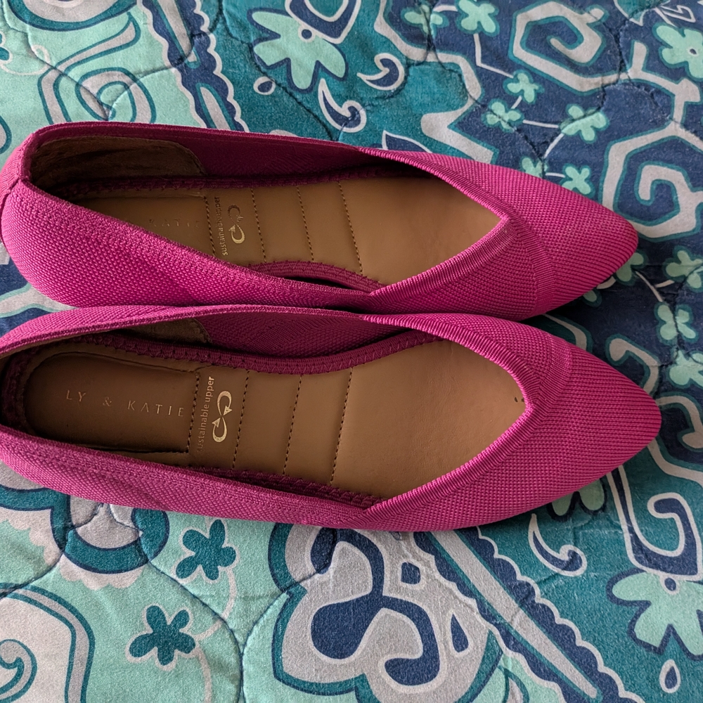 Kelly & Katie Fuchsia Flats